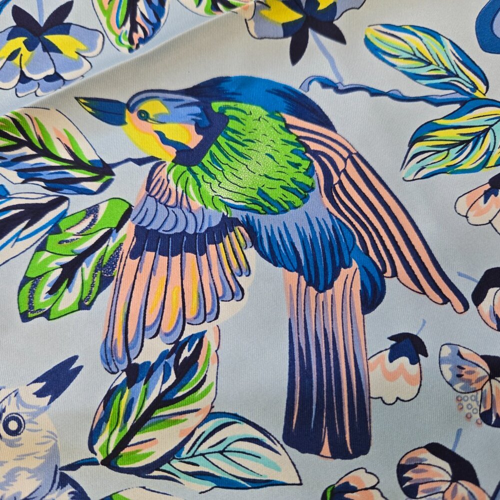 NEW Echo Square Silk Scarf Blue Birds - Picture 6 of 10